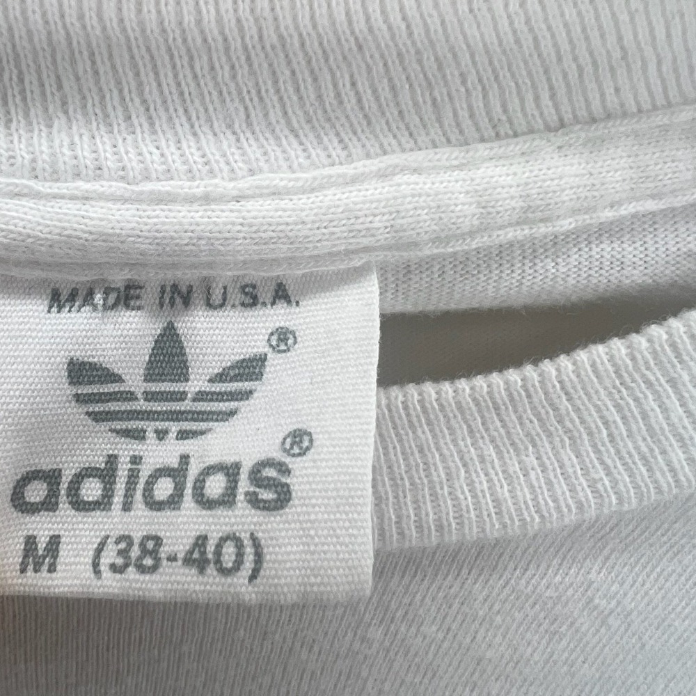 Adidas Olympic Winter Games 1980 Mens M White Vintage Long Sleeve Graphic Tee - Picture 5 of 9